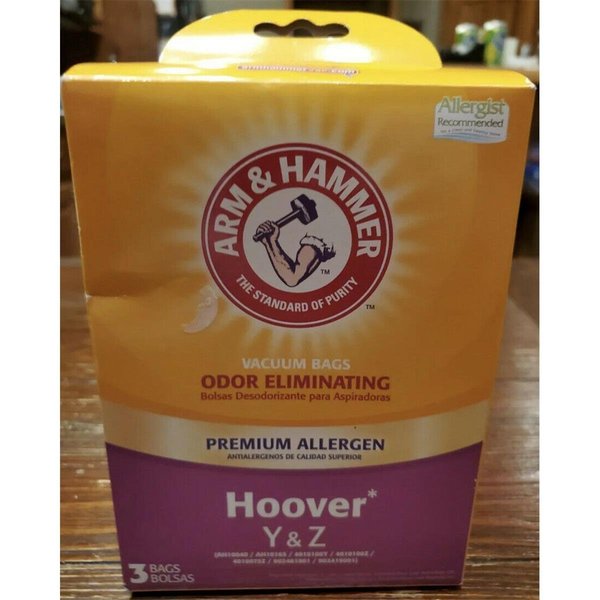 Arm & Hammer Arm & Hammer 67978HQ Hoover Y & Z Premium Allergen Vacuum Bag - Pack of 3 67978HQ